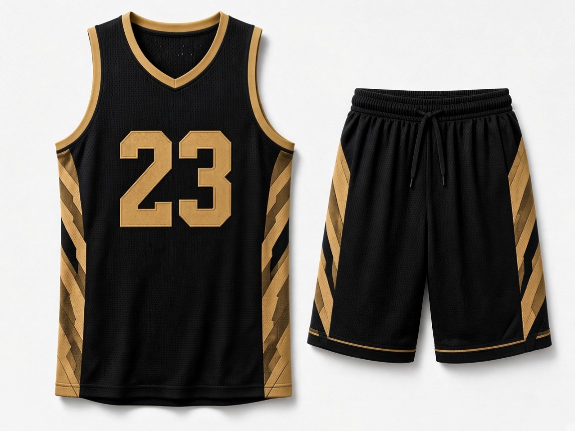 Custom basketball teamwear jersey and shorts