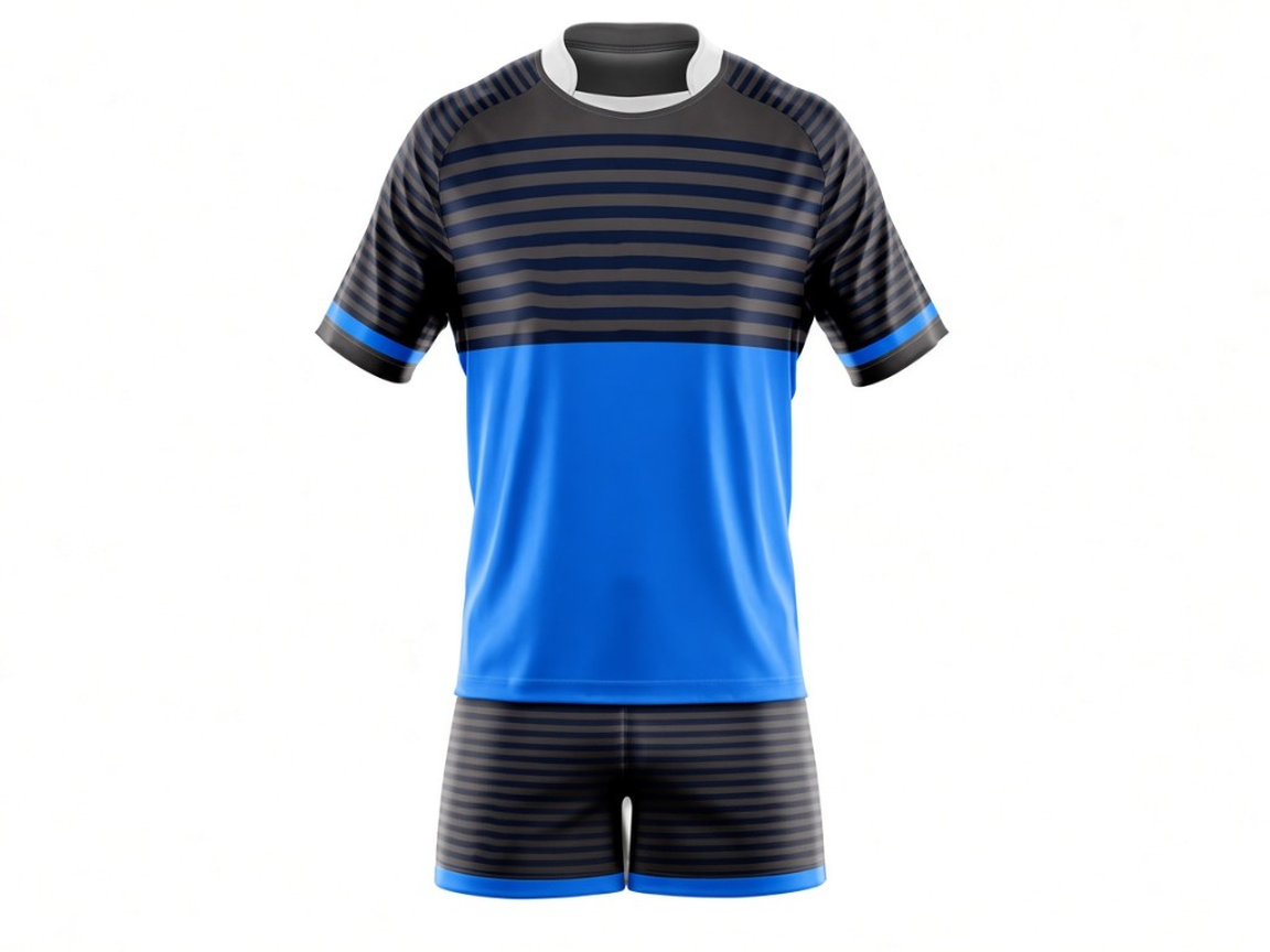 Custom rugby team kit jersey and shorts
