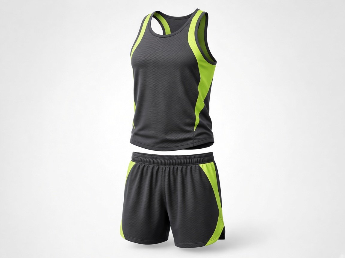 Custom running apparel singlet and shorts