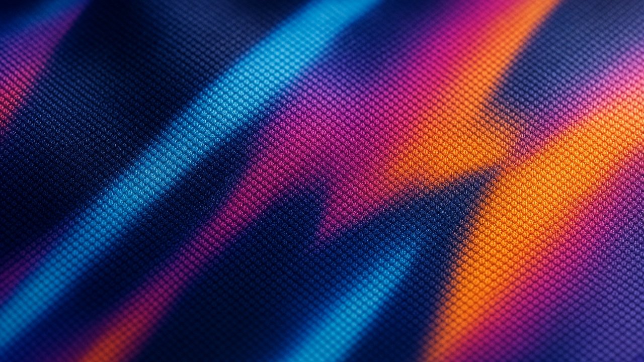 Sublimation printing detail on custom sportswear fabric